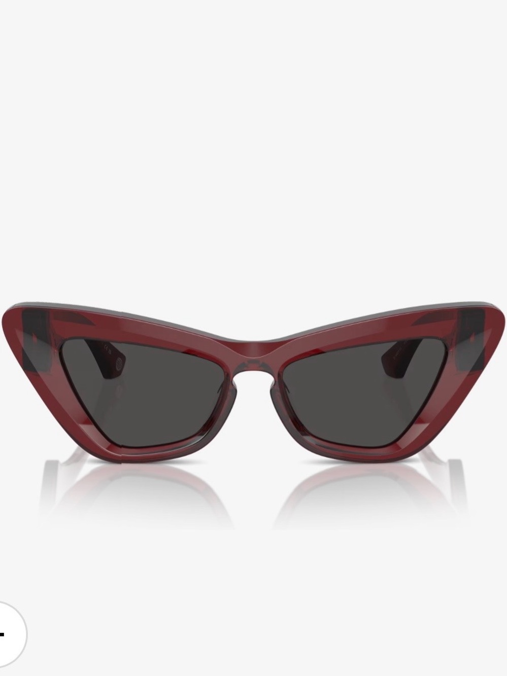 Burberry BE4421U Cat-Eye Sunglasses – Red/Burgundy - Picture 3 of 14